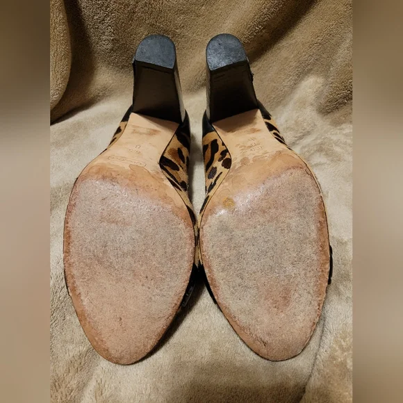 Vintage Coach pumps leopard print heels size 6.5 B - Picture 5 of 7